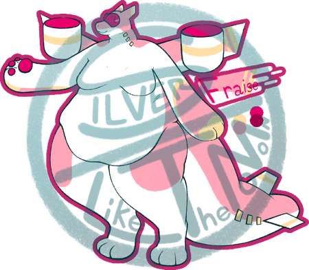 scug turnaround A pattern reference sheet for Uranus (it/he/they) as a slugcat from Rain World.
